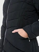 Chevron Vegan Down Coat