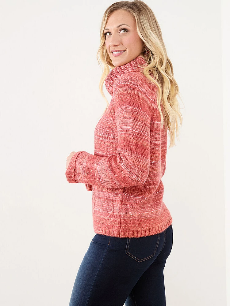 Spacedye Cowl Neck Pullover