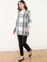 Mock Neck Tunic Sweater