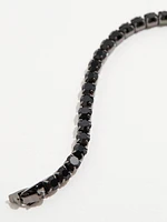 Black Crystal Tennis Bracelet