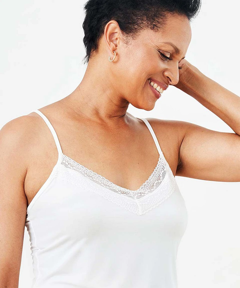 Lace Trim Cami Tank