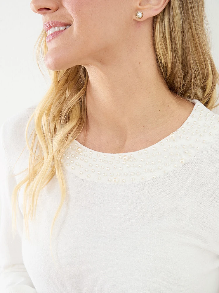 Pearl Boatneck Sweater