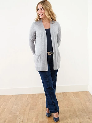 Open Front Knit Cardigan