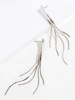 Silver Fringe Earring