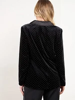 Velvet Sparkle Dot Blazer