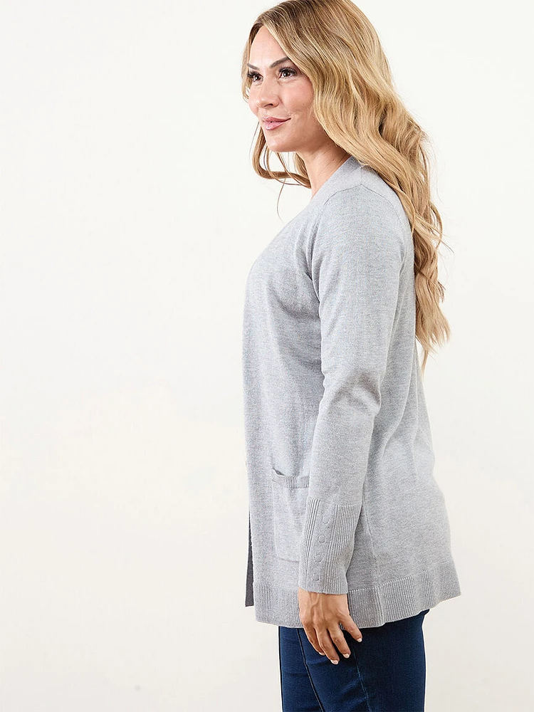 Open Front Knit Cardigan