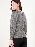 Long Sleeve V-Neck Top