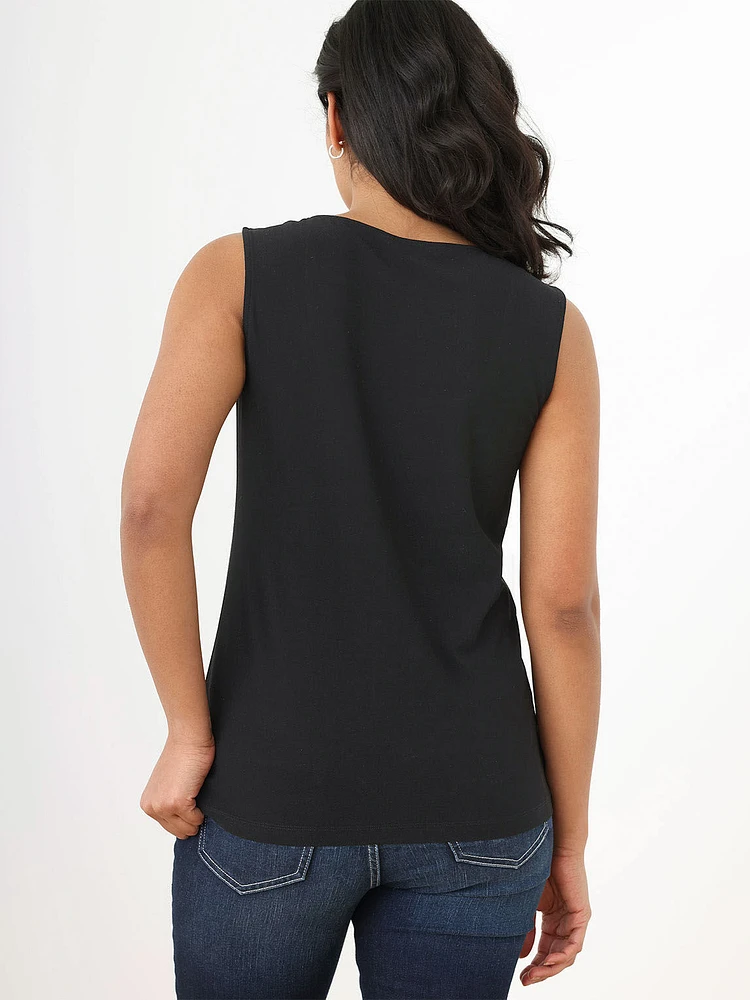 Square Neck Essential Layering Top