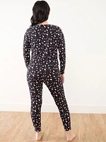 Soft V-Neck Jogger Pajama Set