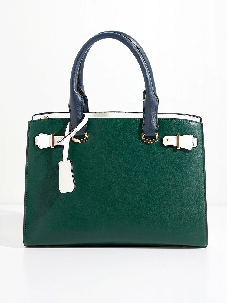 Large Colour Block Bag