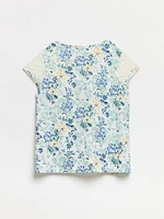 Petite Lace Yoke Sleeveless Top