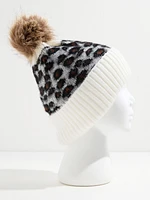 Leopard Print Toque