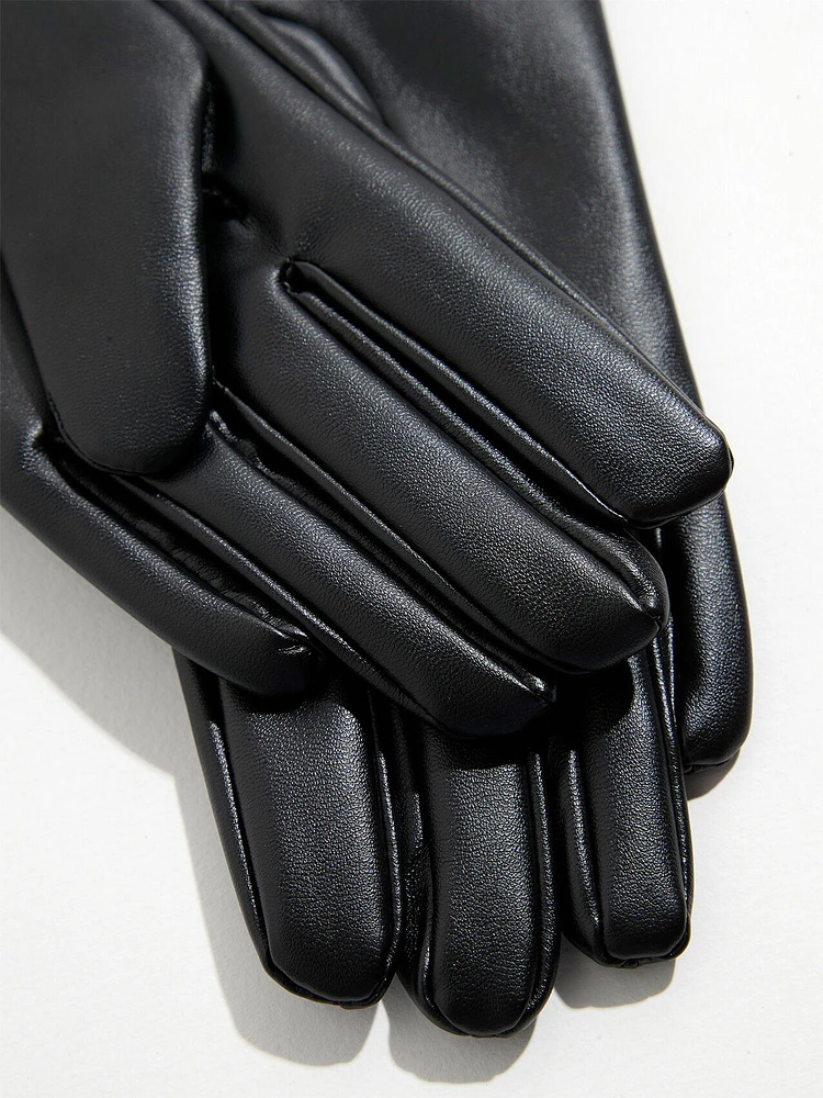 Vegan Leather Gloves