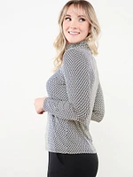 Petite Stretch Jersey Turtleneck Top