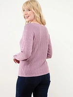 Long Sleeve Boatneck Pullover Sweater