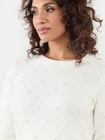 Petite Pearl Detail Sweater