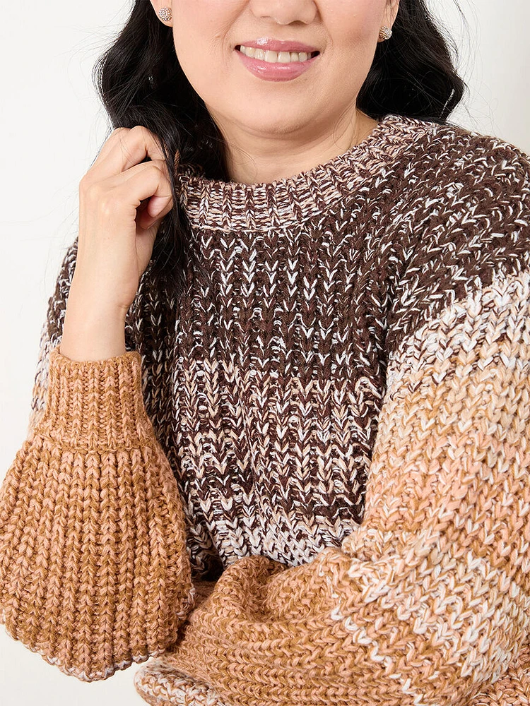 Spacedye Chunky Pullover Sweater