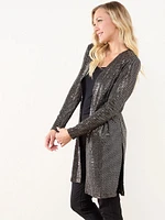 Long Sleeve Sequin Topper