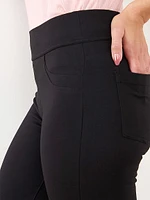 Core Black Legging Ponte