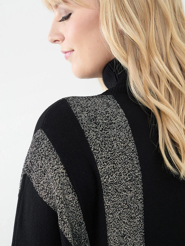 Shimmer Turtleneck Sweater