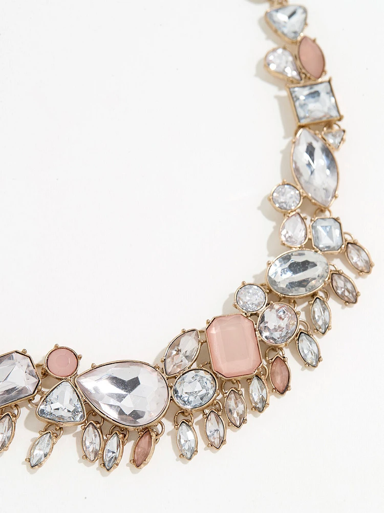 Multi-Gem Short Statement Necklace