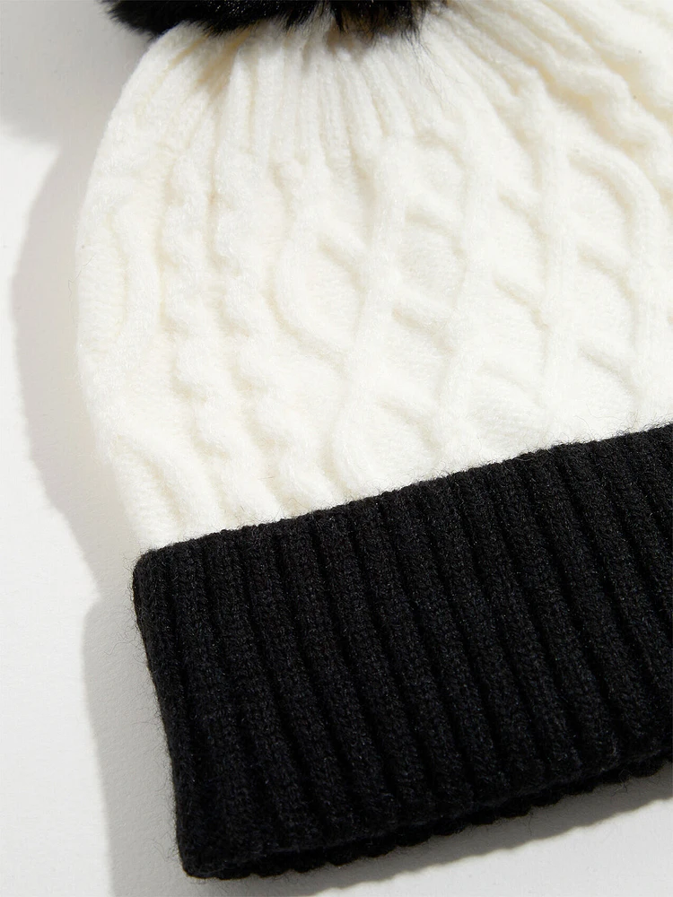 Contrast Knit Toque