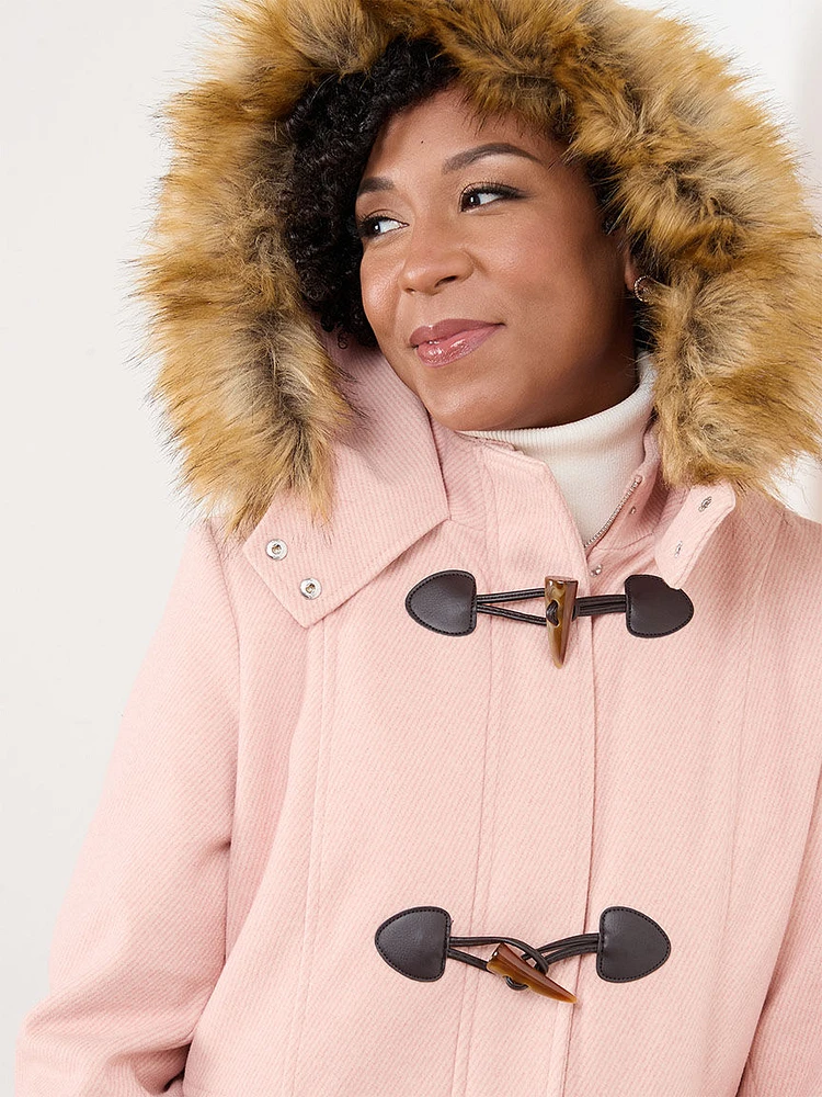 Petite Hooded Duffle Coat