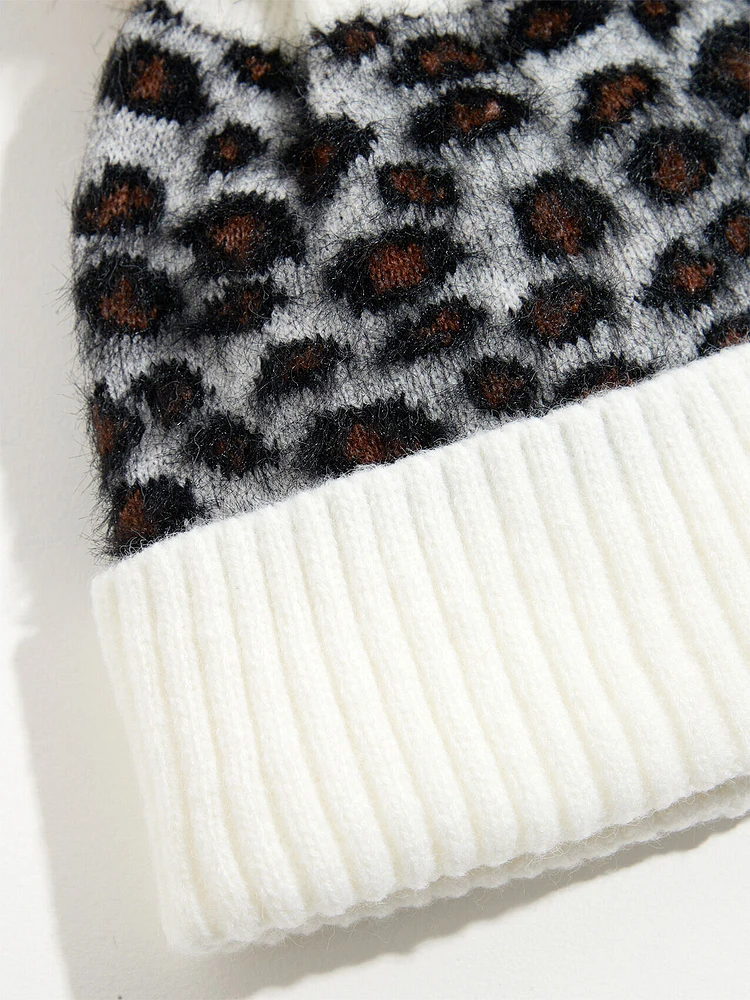 Leopard Print Toque