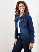 Rhinestone Denim Jacket