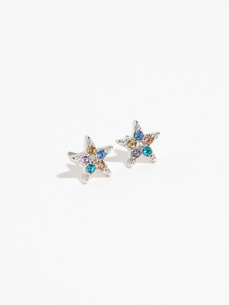 Silver Stud Multi Design Earring Pack