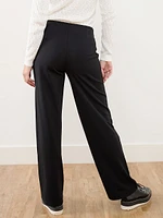 Trisha Scuba Crepe Wide Leg Trouser