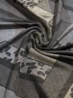 Grey Mulit Print Pashmina