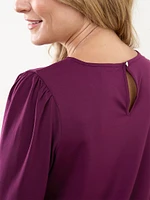 Petite Top with Decorative Cuff Detail