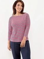 Petite 3/4 Sleeve Cotton-Blend Top