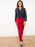 Emily Red Slim Leg Pants