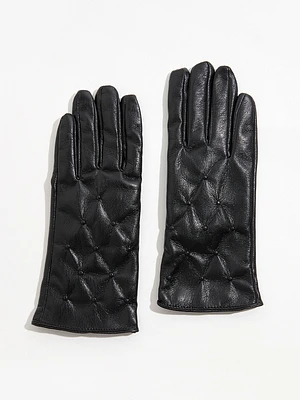 Vegan Leather Gloves