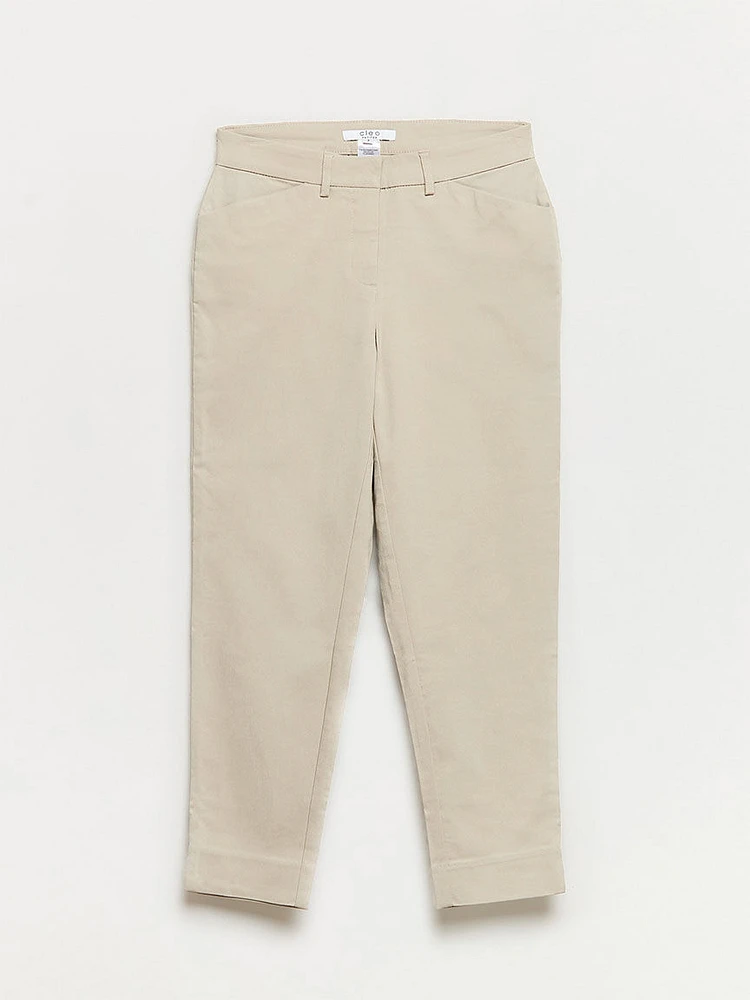 Christy Slim Ankle Pant Microtwill