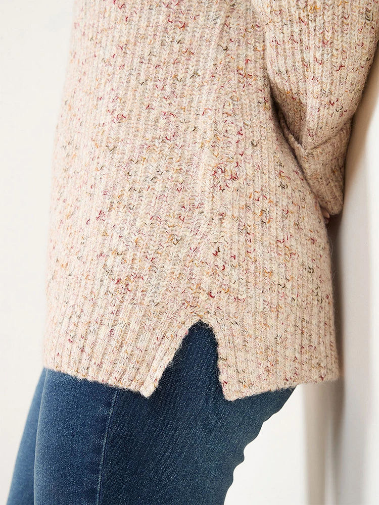 Wool Blend Turtleneck Sweater