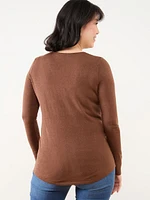 V-Neck Pullover Sweater