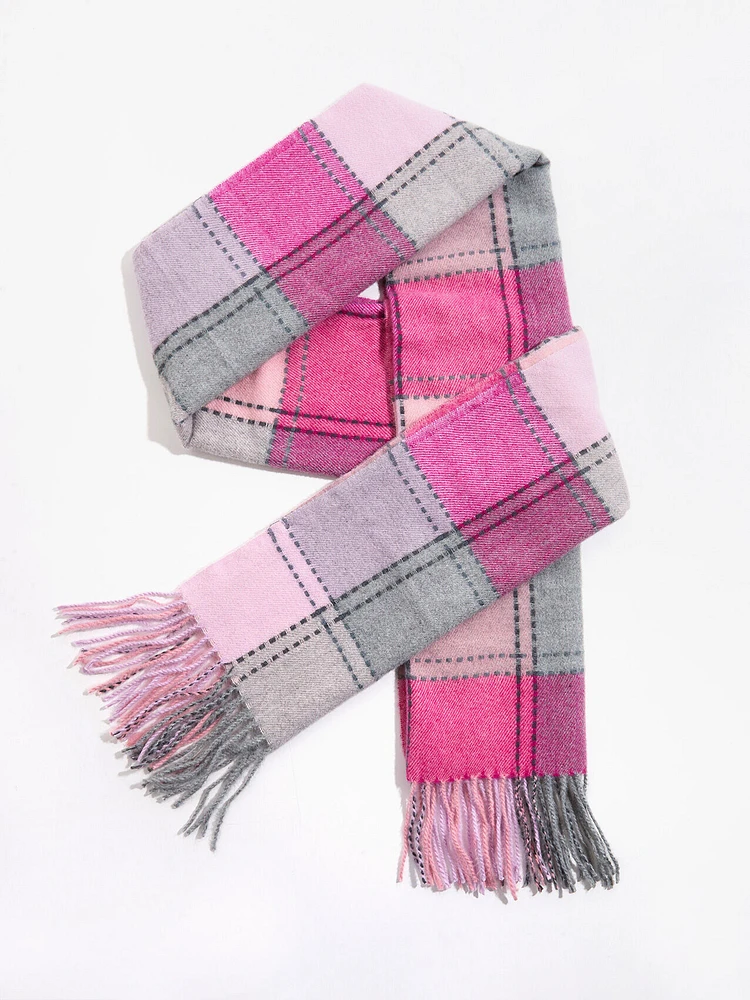 Bold Plaid Scarf