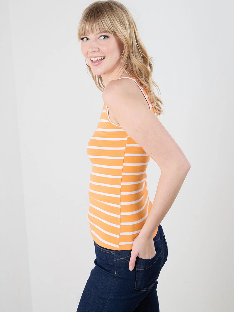 Cotton U-Neck Tank Top