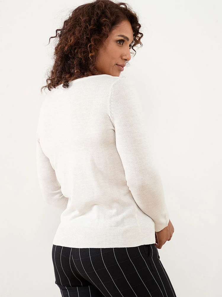 Petite Boatneck Pullover Sweater