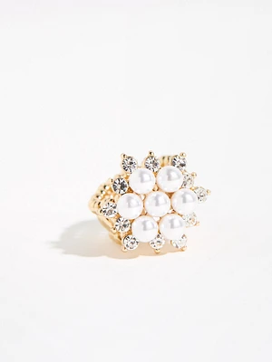 Pearl Flower Stretch Ring