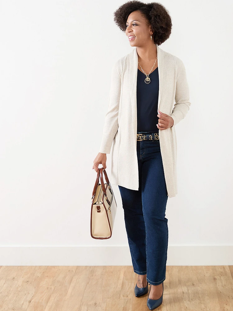 Petite Shawl Collar Cardigan