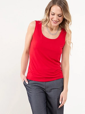 Sleeveless Double Layer Knit Top