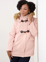 Petite Hooded Duffle Coat