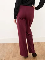 Trisha Scuba Crepe Wide Leg Pants