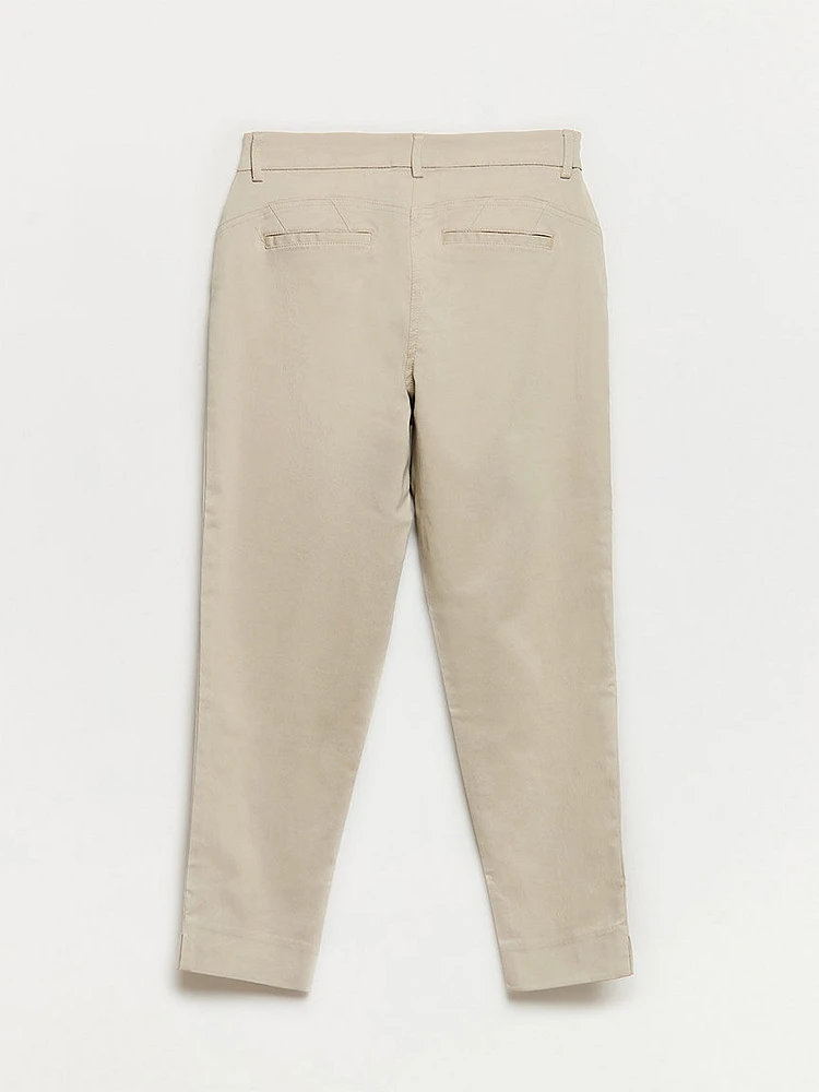 Christy Slim Ankle Pant Microtwill