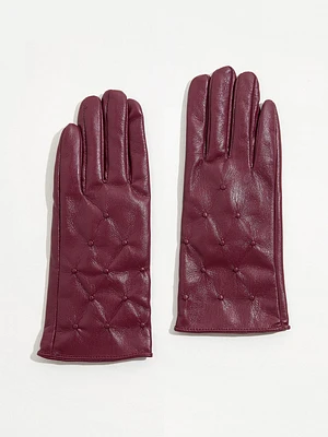 Vegan Leather Gloves