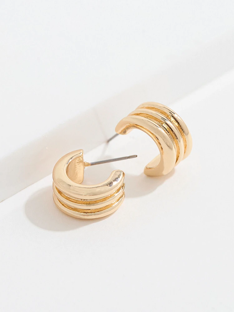 Small Gold Hoop Multi Earring Pack